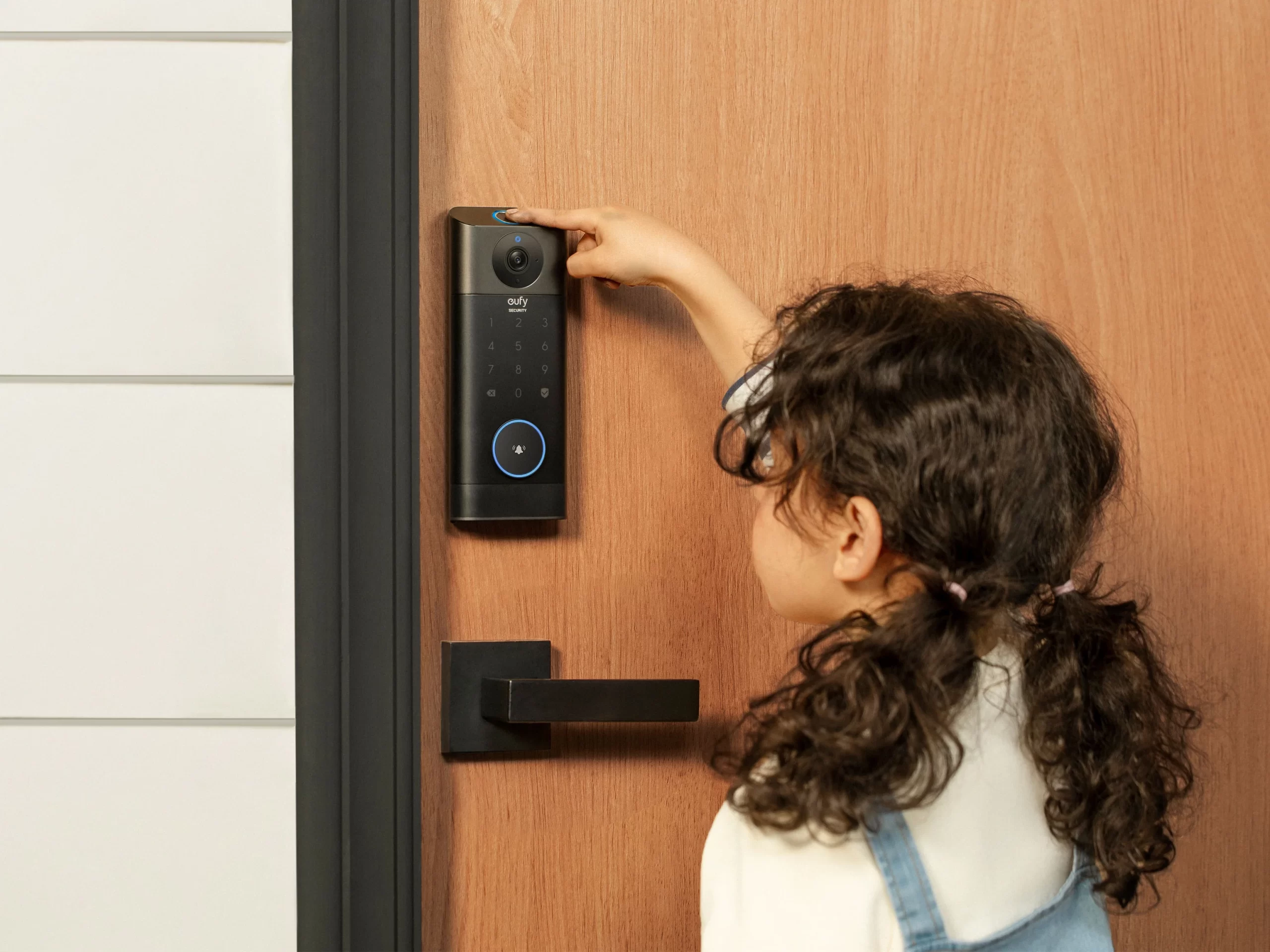 Eufy smart lock installed on Vestavia Hills, AL home door smart door lock installation Vestavia Hills AL with Eufy keypad